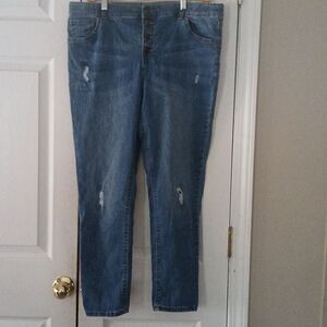 There Abouts hi rise skinny j adjustable button fly  jeans Sz 20.5 plus